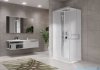 Novellini Glax 2 2.0 kabina z hydromasażem 90x70 lewa srebrna G22A9079ST1-1BB
